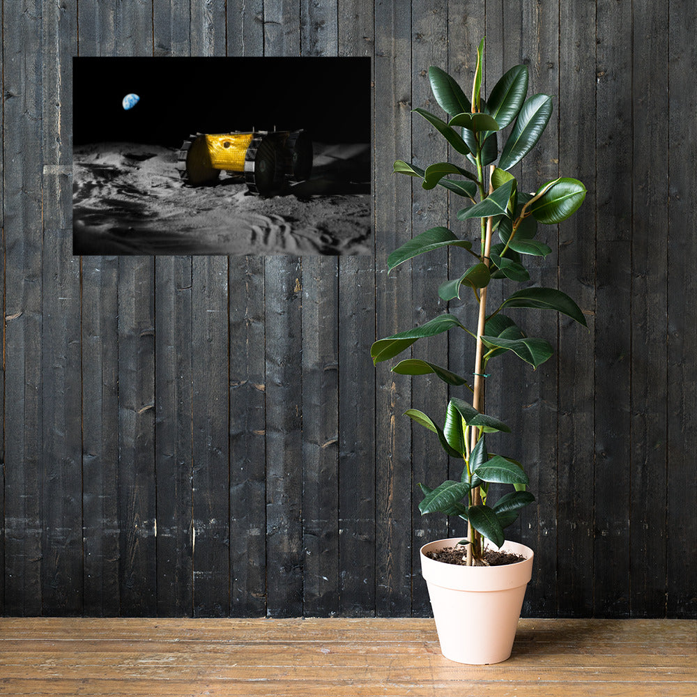 Here Comes The Moon Poster - Glossy