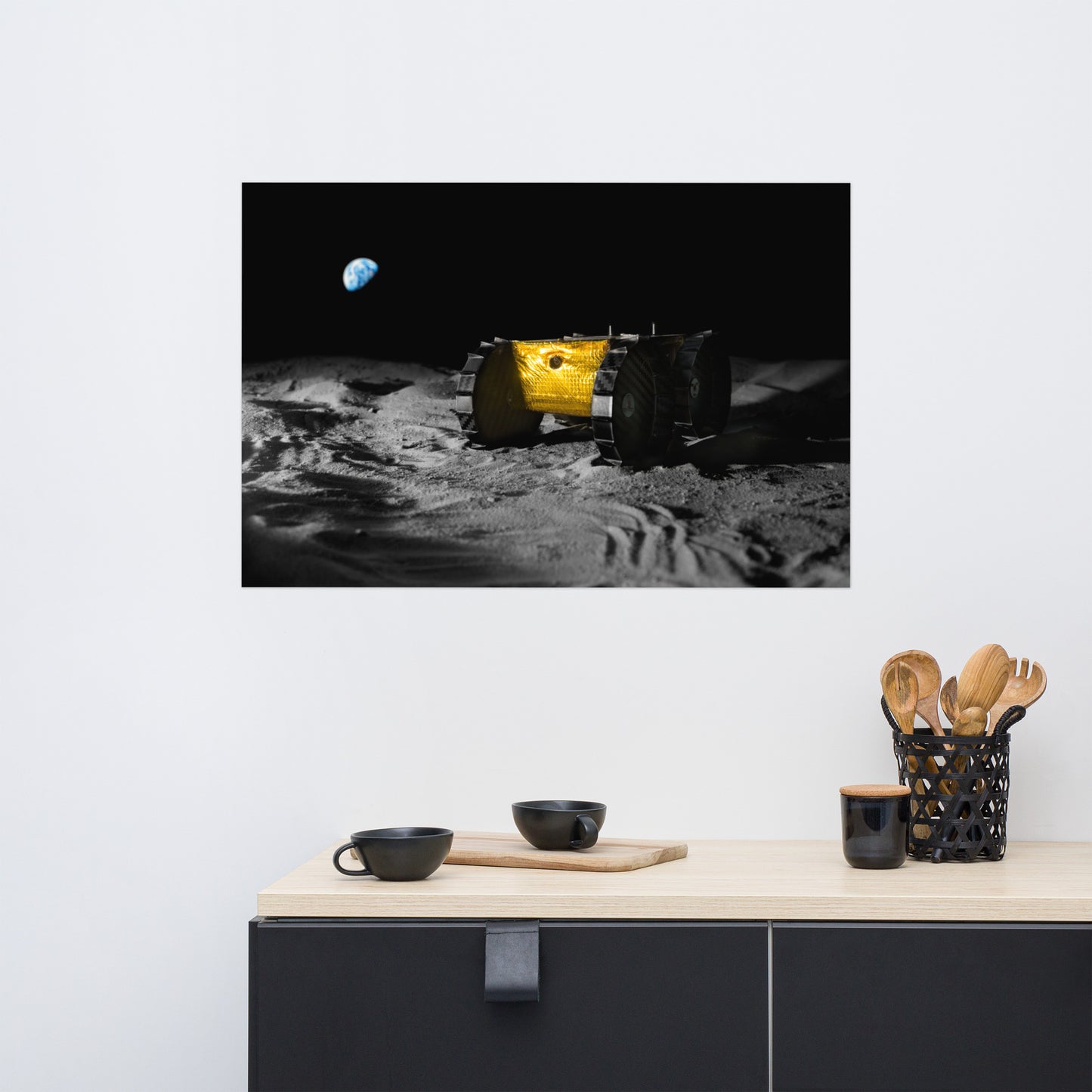 Here Comes The Moon Poster - Matte